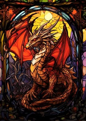 Stained Glass Dragon