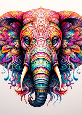 Mandala  Elephant 04