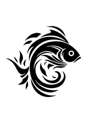 Fish Stencil Design