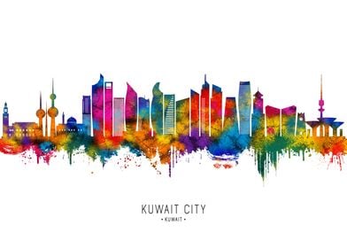 Kuwait City Kuwait Skyline