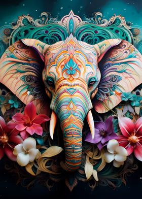 Mandala  Elephant 02