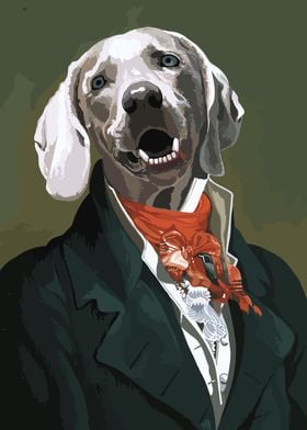 Dog in suit