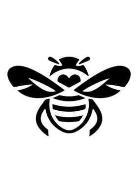 Bee Stencil Design