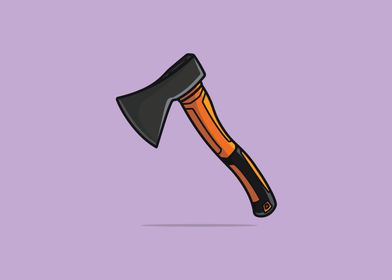 Ax hammer vector 