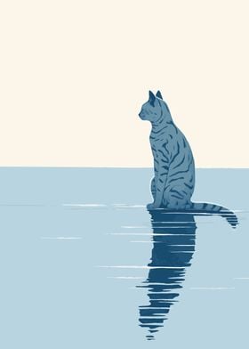 Cat by the Sea