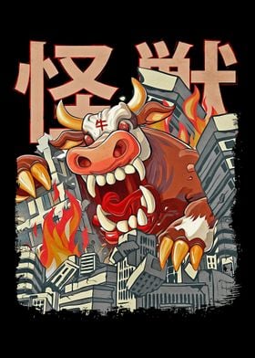 Kaiju Cow Japanese Anime