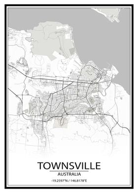 Townsville White City Map