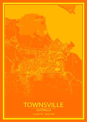 Townsville Orange City Map