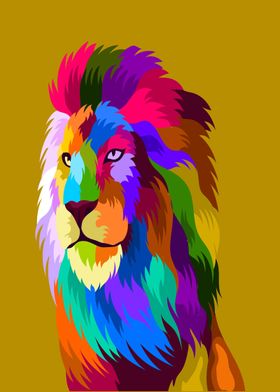 lion pop art