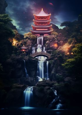 Fantasy Temple in Japan