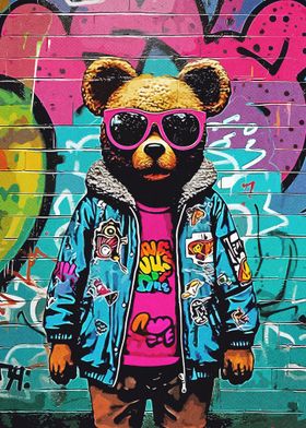 Street Graffiti Bear