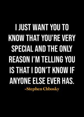 Stephen Chbosky Quote 