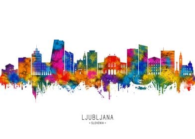 Ljubljana Slovenia Skyline