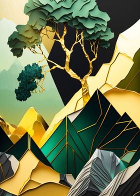 Geometric Tree Mountains