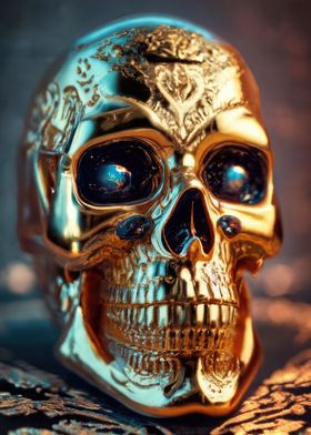 Human Skull Skeleton ART