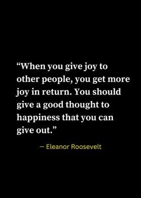 When you give joy to other