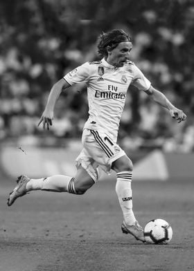 Luca Modric Black White