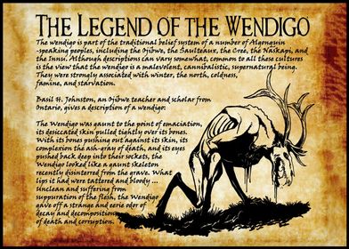 Wendigo HORROR mythology