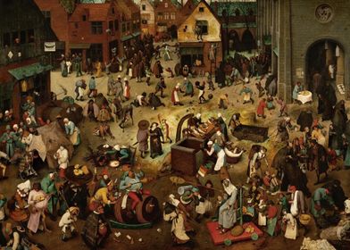 The Fight by Bruegel