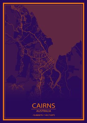 Cairns Australia PurpleMap