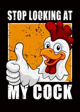 Staring at Cock Chicken