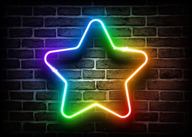 Star Rainbow Neon