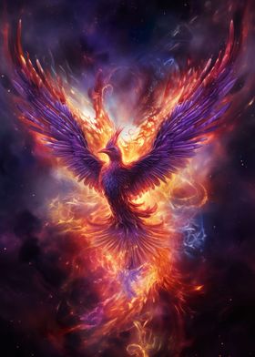 Mystical Phoenix Bird