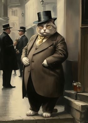 Fat Mafia Cat