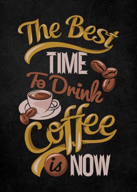 Coffee Quote Text Art