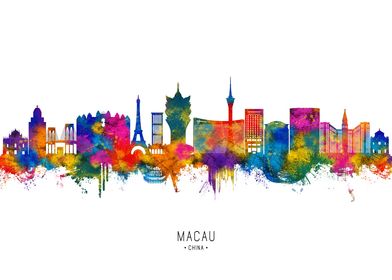 Macau China Skyline