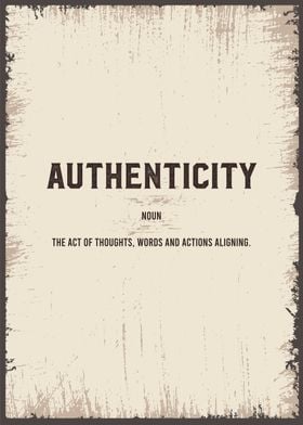 authenticity