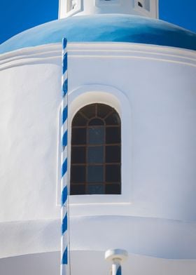 Santorini Church Blue