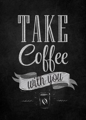 Coffee Quote Text Art