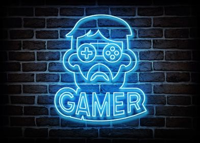 Gamer Man Neon