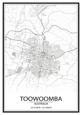 Toowoomba White City Map