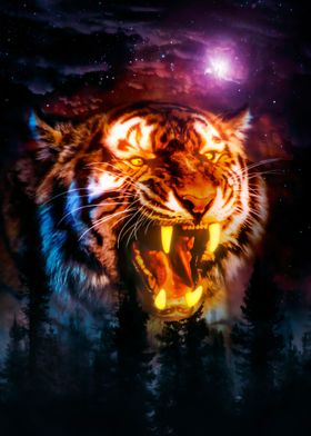 Tiger Roar At Night