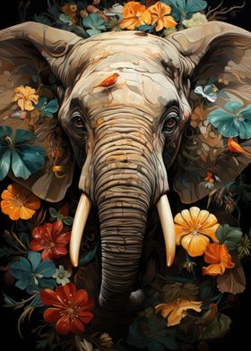 Elephant Online Prints, Paintings - - Displate Unique | Metal page Pictures, Posters Shop 2