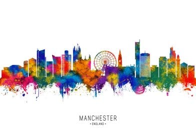 Manchester England Skyline