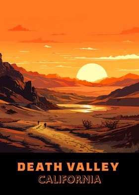 Death Valley Travel Art