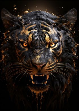 golden evil tiger