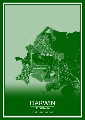 Darwin Australia Green Map