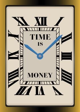 Time Is Money Clock Hustle