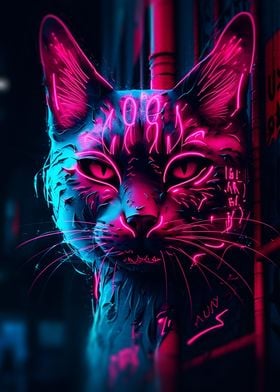 Cyberpunk Cute Cat