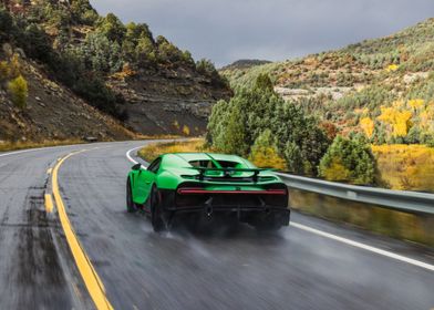 Green Bugatti Roaming US