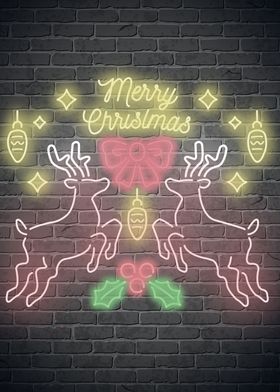 Merry Christmas neon