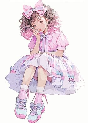 Fairy Kei gingham girl