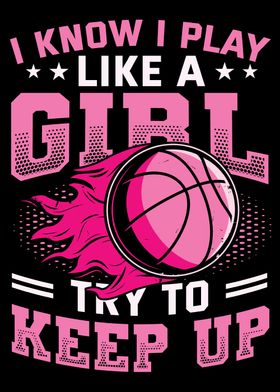 Like A Girl Basketball Poster for Sale by TheBestStore