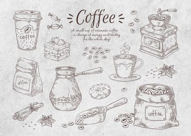 Coffee Vintage Retro Art