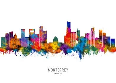 Monterrey Mexico Skyline