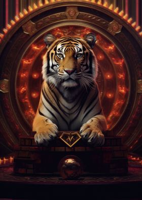 Tiger Art Deco